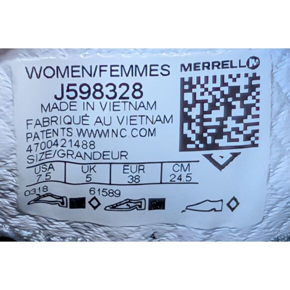 Merrell Hyperlock Trail Running Shoes Women’s 7.5 J598328 Blue Gray Athletic - Picture 9 of 9